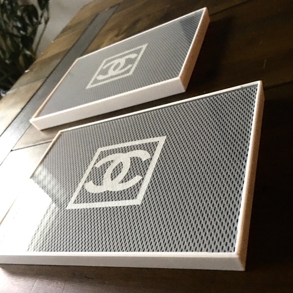Twin Chanel rare dust bag accent wall pieces - Picture 2 of 5